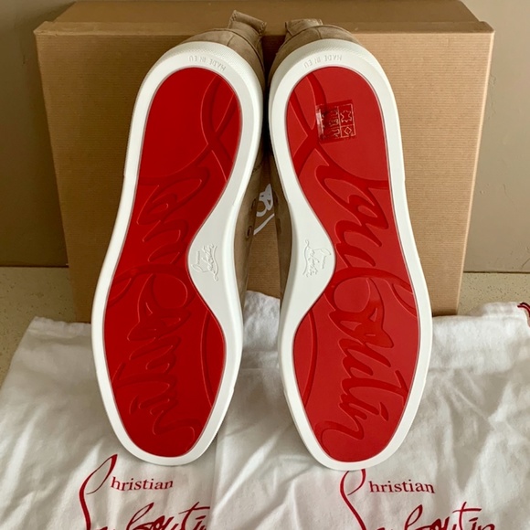 CHRISTIAN LOUBOUTIN LOU SPIKE SUEDE HIGH TOPS - Picture 3 of 7